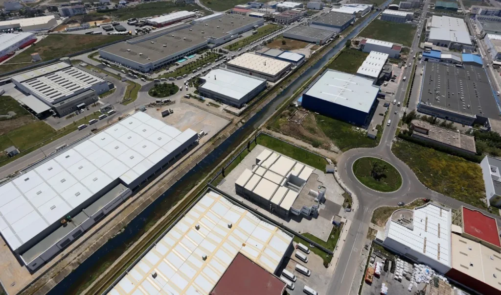 Vue d’ensemble – Zone industrielle à Tanger